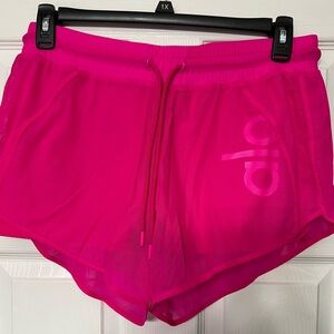 Hot pink Alo shorts